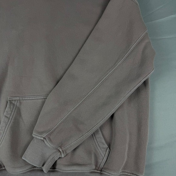 Abercrombie Fitch Oversized Hoodie Sweatshirt Stone Wash Fleece Lined Womens XS - Picture 7 of 11